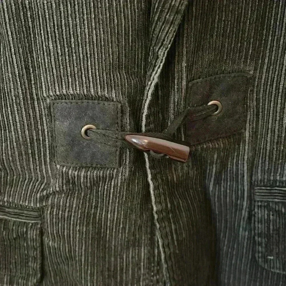 LOFT Corduroy Elbow Patch Blazer Dark Green Size 10 - Picture 4 of 7